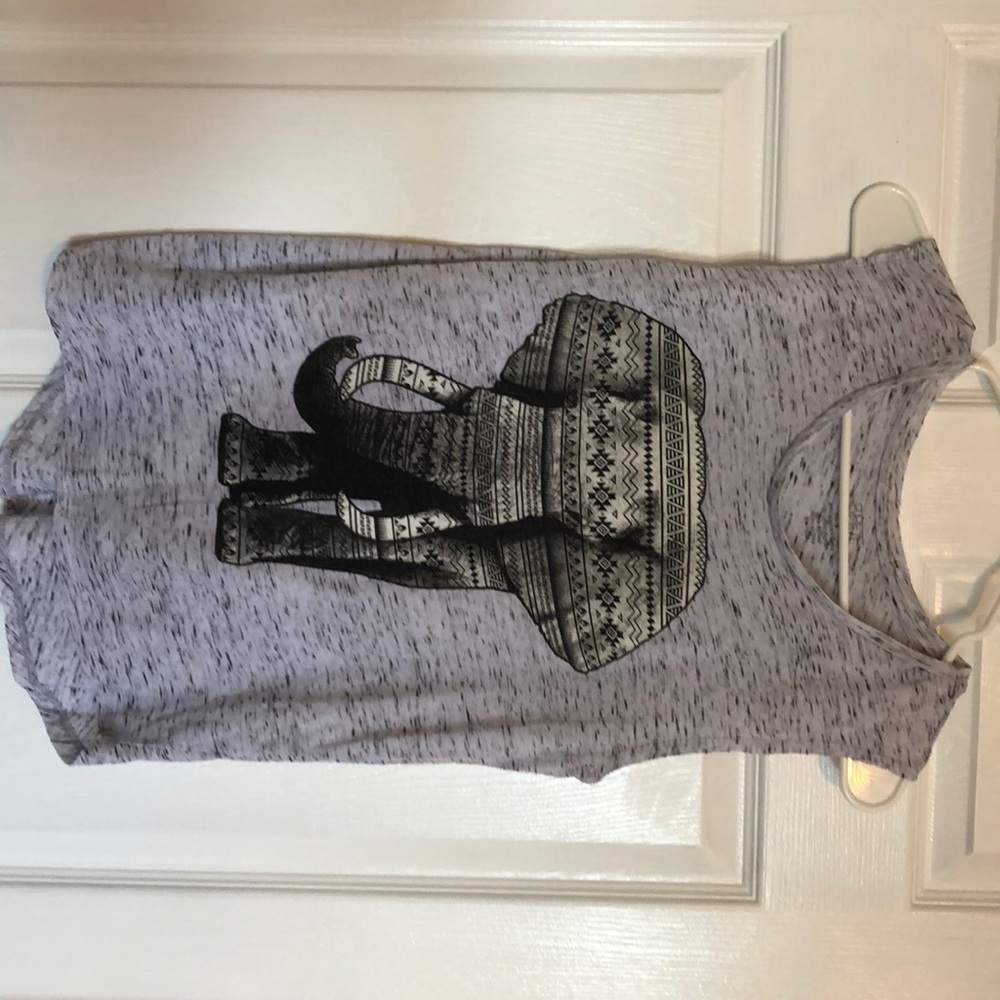 Elephant Print Tank Top